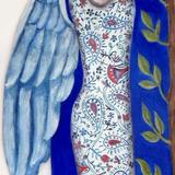 small bird rescued by passing Angel