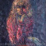 WOMAN in a RED BLOUSE.