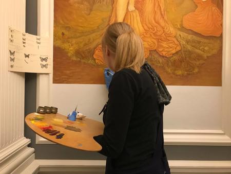 Painting of 'Autumn - The Hamadryads' (2019)