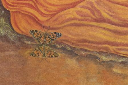 Autumn, detail of painted lady butterfly, photograph by Roberto Ricciuti (2019)