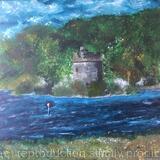 “Upper Lough Erne -  Co Fermanagh - Gad Island with Crichton tower at Crom Castle'