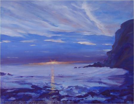 Watching the Sunset, North Cornwall