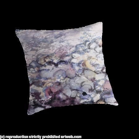 Medium throw pillow Beach pebbles  