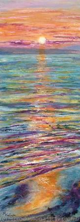 Sunglow over the Sea