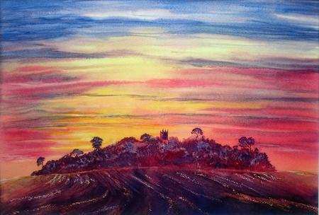 Sunset over the Folly