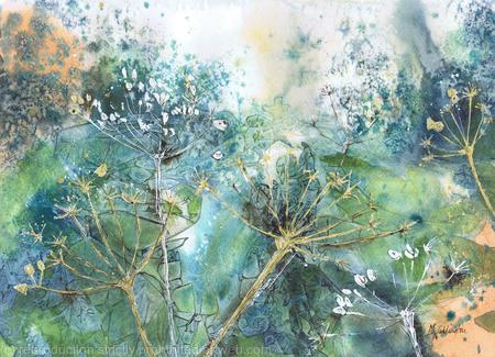 Umbels in Gold and Green