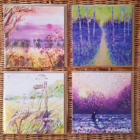 Pack of 4 cards - Landscapes 1