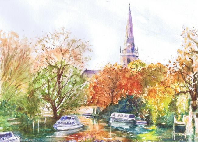 Autumn View from Bridge St, Abingdon