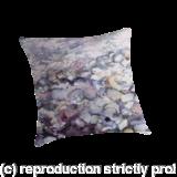 Medium throw pillow Beach pebbles  