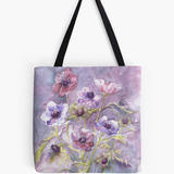 Tote bag Anemones in the Mist