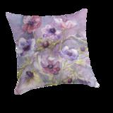 Large throw pillow Anemones in the Mist