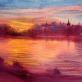 Sunset over the Thames at Lechlade