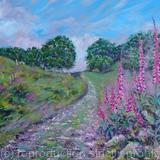 Wild Foxgloves by the Track 