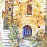 Old Building with Blue Door, Crete 