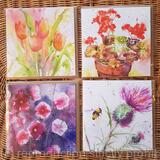 4 pack of cards - floral 2