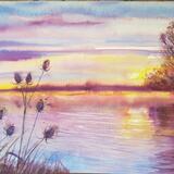 Evening Light over the River