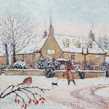 The Clanfield Tavern in Snow