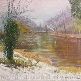 Winter Thames at Kelmscot 