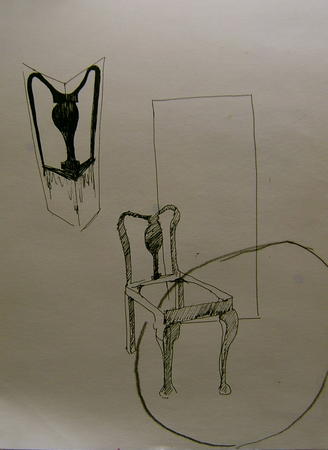 Idea drawing for glass panels