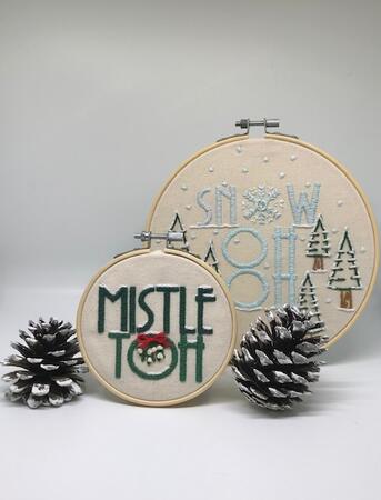 Christmas Winter Ohbroidery Hoops