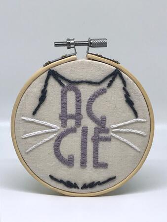 AGGIE (Bespoke Pet Name Mini Hoop)