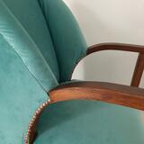 ART DECO VELVET ARMCHAIR