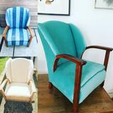 ART DECO VELVET ARMCHAIR TRANSFORMATION