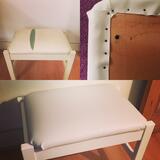 WHITE FOOTSTOOL TRANSFORMATION