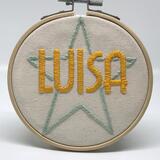 LUISA (Bespoke Child Name Mini Hoop)