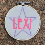 LEXI (Bespoke Name Mini Hoop)