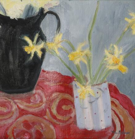 Black jug & tete a tete