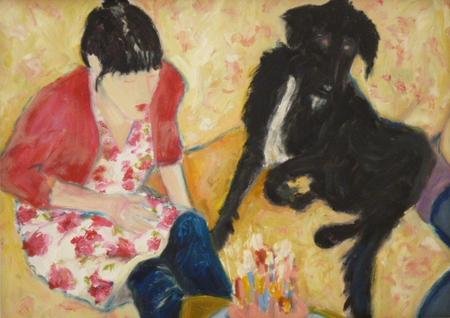 George and the birthday cake!