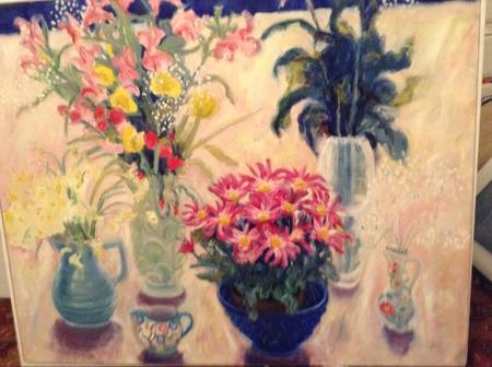 Pink daisies, Alstroemeria, 