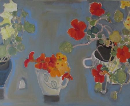 Nasturtiums, susie cooper jug