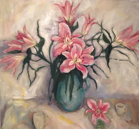 Pink lilies 