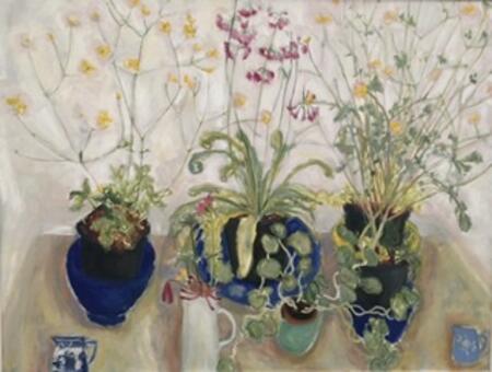 Pots of Buttercups, Blue Bowls