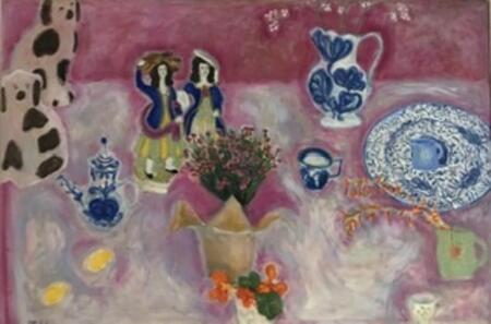 Magenta, Delft Couple, Dogs & Lemons