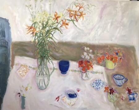 Day Lilies, Nasturtiums 2