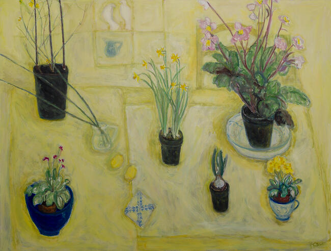 Yellow, Hellebores 