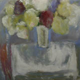 Hydrangeas, Joan's vase & Tablecloth