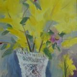 Forsythia and Camelias