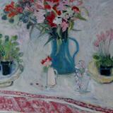 Alstroemeria, tablecloth 