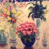 Pink daisies, Alstroemeria, 