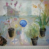 Plants , jugs, bowls and lemons