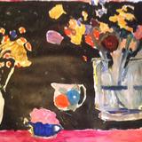 Black, Sally's flowers