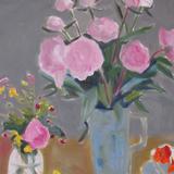 Peonies and Nasturtiums 