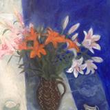 Orange & pink lilies(tryptych3)