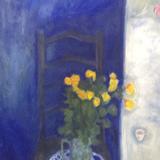 Chair, yellow roses(triptych 1)