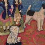 Highlanders, dog and lion