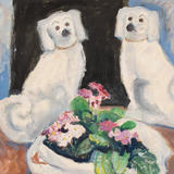Two Dogs, Primulas